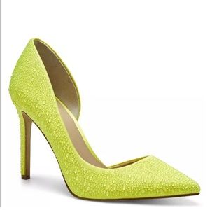 INC Tear drop yellow Kenjay D'orsay Pumps